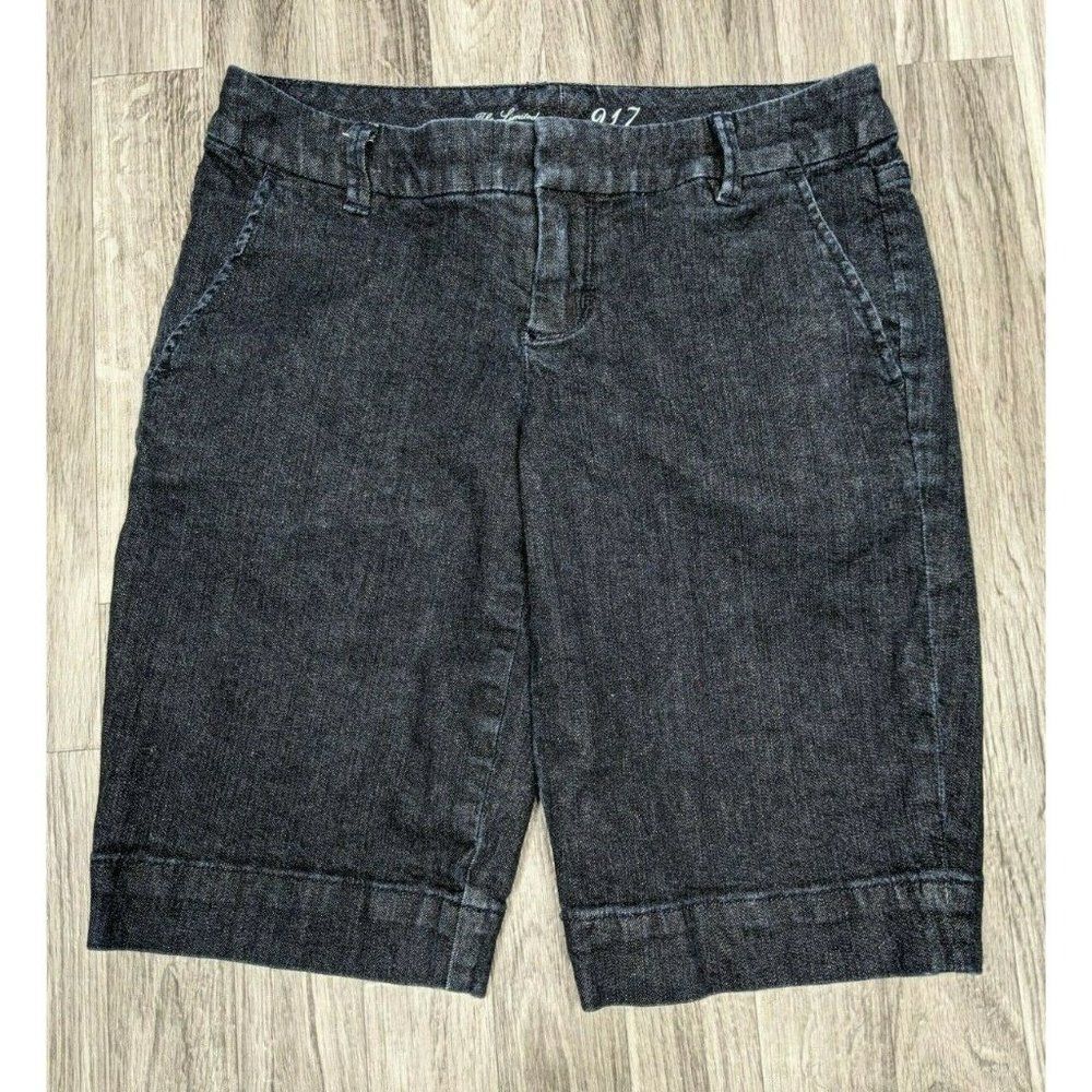 (3/$27) The Limited Denim 917 Womens Size 4 Pockets‎ Blue Jean Bermuda Shorts